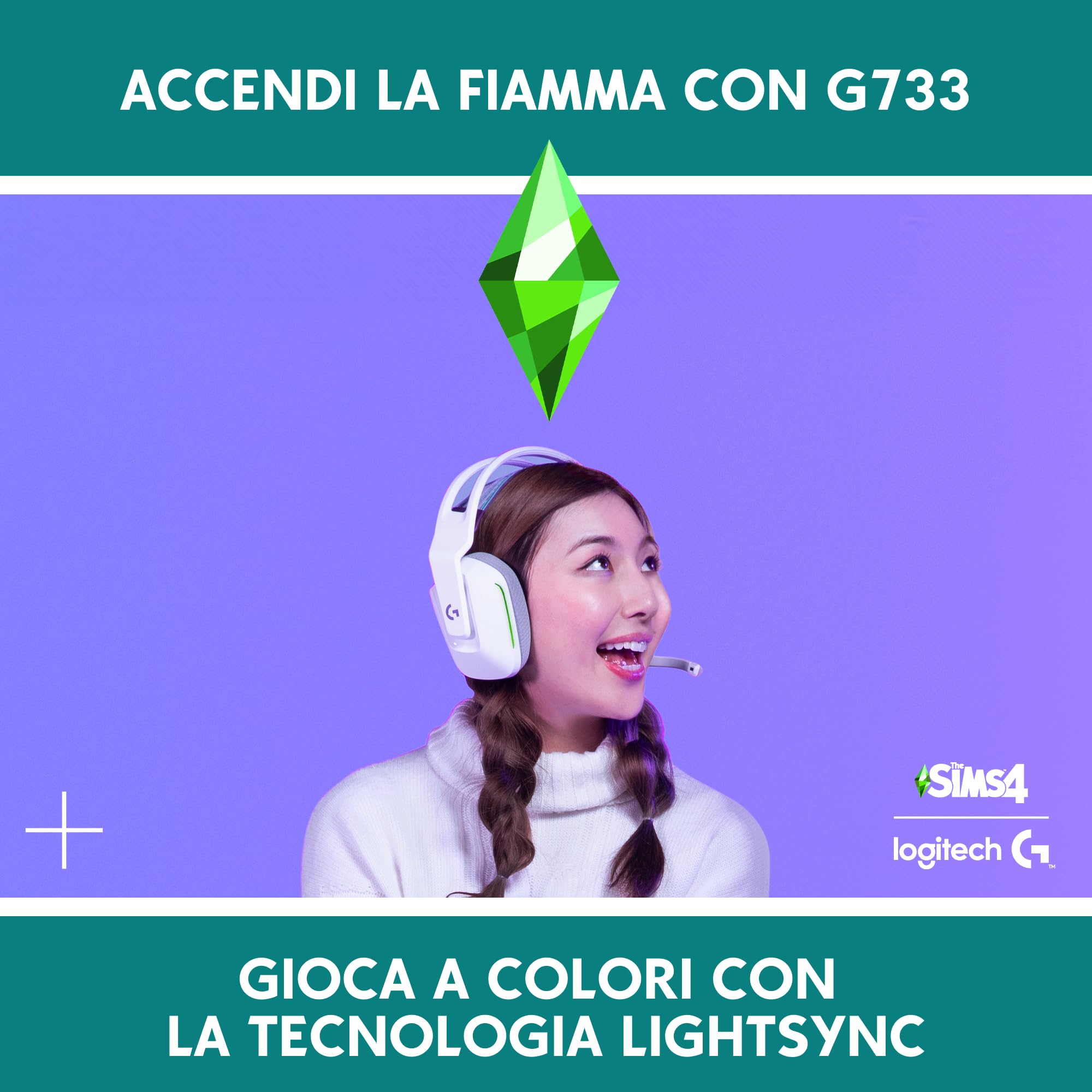 The Sims 4 Colpo di Fulmine Expansion Pack (EP 16) Codice PC+ Logitech G733 Cuffia
