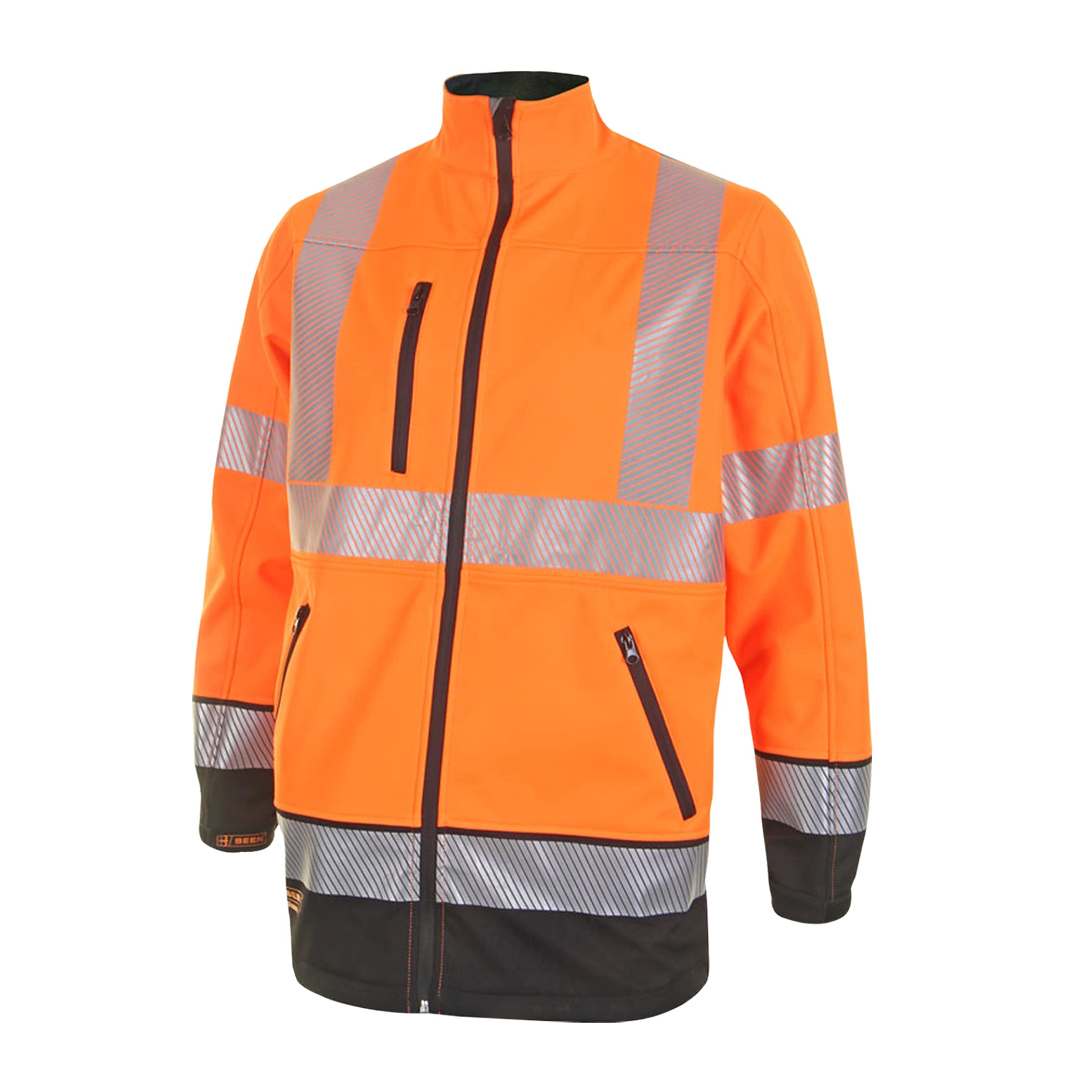 Beeswift High Visibility Two Tone Softshell Orange Black 2XL