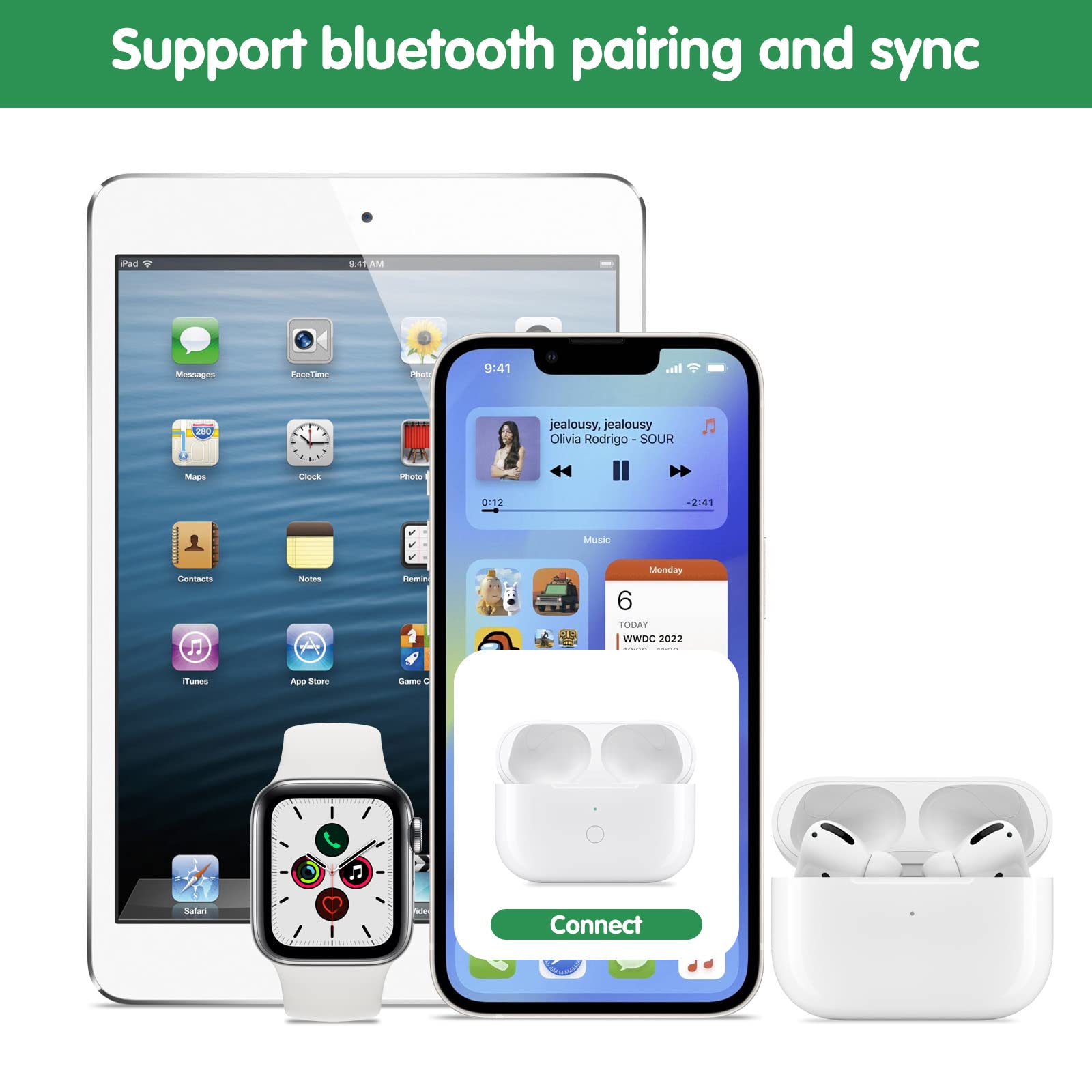 Apple Airpods Pro STCHRL Wireless Charging Case Compatible With