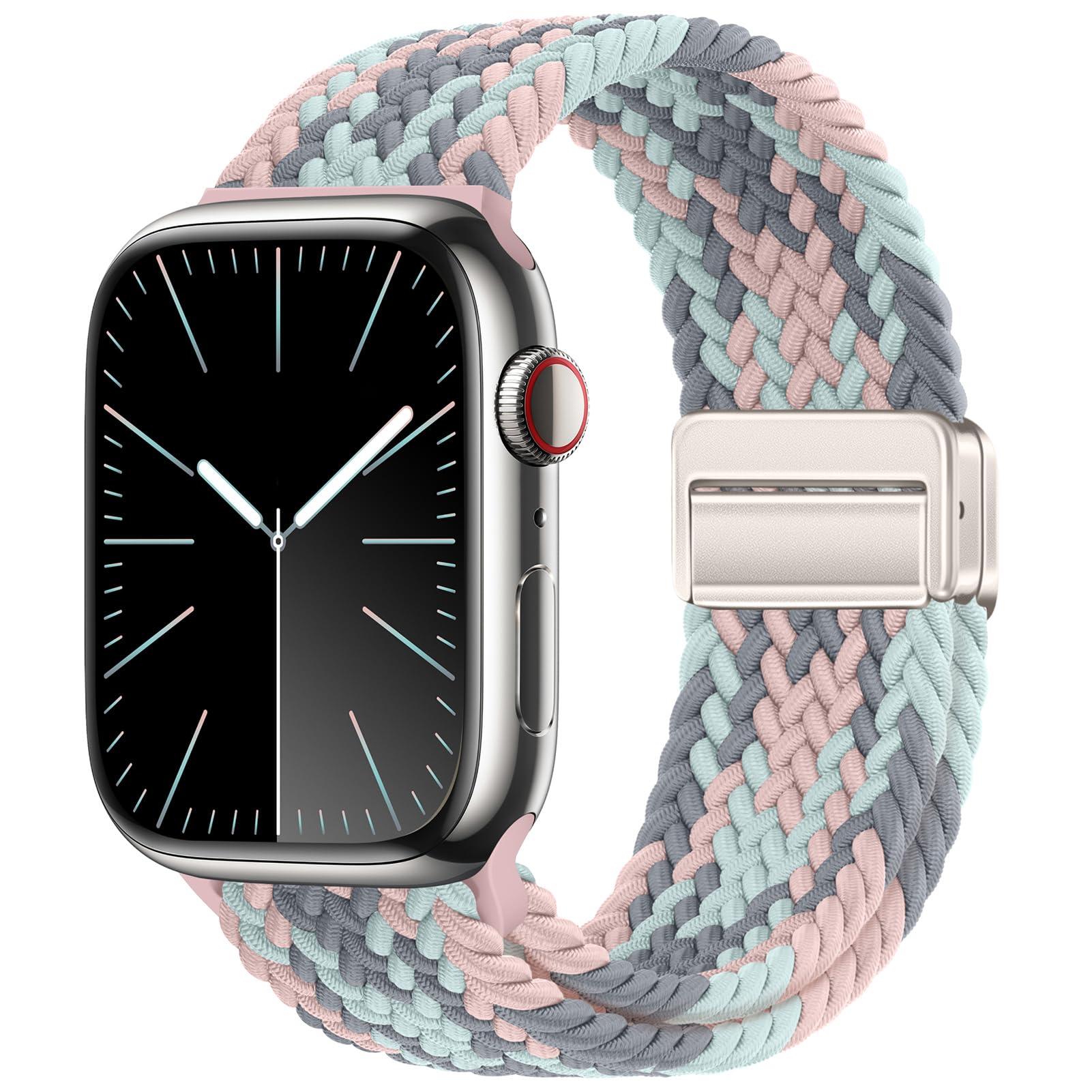 Magnetic Braided Sport Loop Compatible with Apple Watch Bands for Women Men