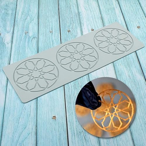 Miniatura 9 de Moldes de silicona de hojas huecas, moldes de chocolate con corazón, geometría, molde de silicona 3D, molde de hoja de caramelo de chocolate,