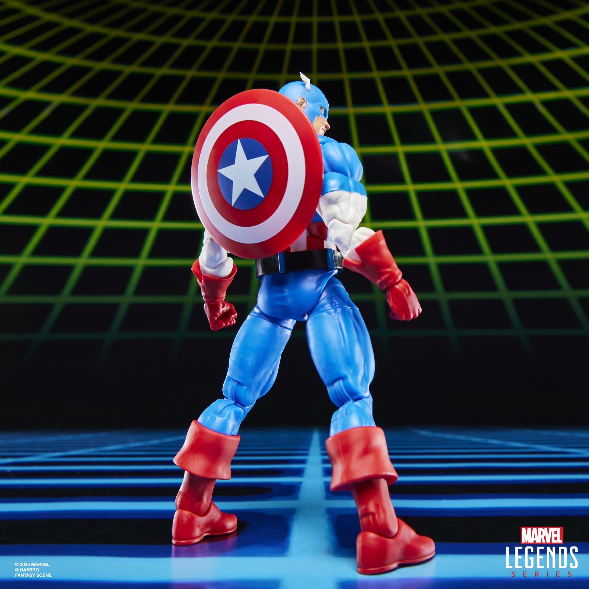 Marvel Legends Series Gamerverse Captain America vs Venom Action-Sammelfiguren, Blau