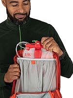 Vista 9 de Osprey Talon Pro 20L Mochila de senderismo para hombre con cinturón de cadera, color naranja marte