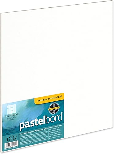 Miniatura 35 de Ampersand Art Supply Panel de pintura pastel: Serie Museo Pastelbord, blanco, perfil plano de 1/8 pulgadas, 9x12