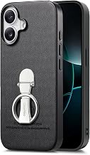 iPhone 16 Case, Ring Included, Tunable, Thin 180°, 360° Rotation, Stand Function, iPhone 16 Case, Camera Protection, iPhone 16, Smartphone Case, Portrait and Horizontal, 360° Rotating Stand