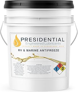 Presidential RV & Marine Antifreeze - Burst Protection Effective to -50 Degrees Fahrenheit – Made in USA – (5gal)