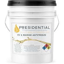 Presidential RV & Marine Antifreeze - Burst Protection Effective to -50 Degrees Fahrenheit - Prevents Corrosion - Easy Flushing Made in USA 5 Gallons