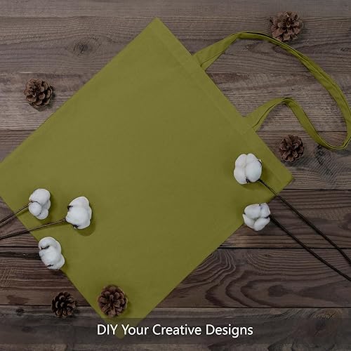 Vista 154 de TOPDesign - Paquete de 5 bolsas de algodón negro de 16 x 15 pulgadas, bolsas de tela ligeras y medianas reutilizables, adecuadas para bricolaje