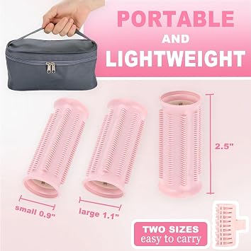 Heated Rollers for Short Hair, Hot Rollers for Medium Length and Long Hair | 10pcs Electric Heated Curlers with Clips for Hairdresser Salon/Barber Or Home Use Diy Hair Styling Tools
