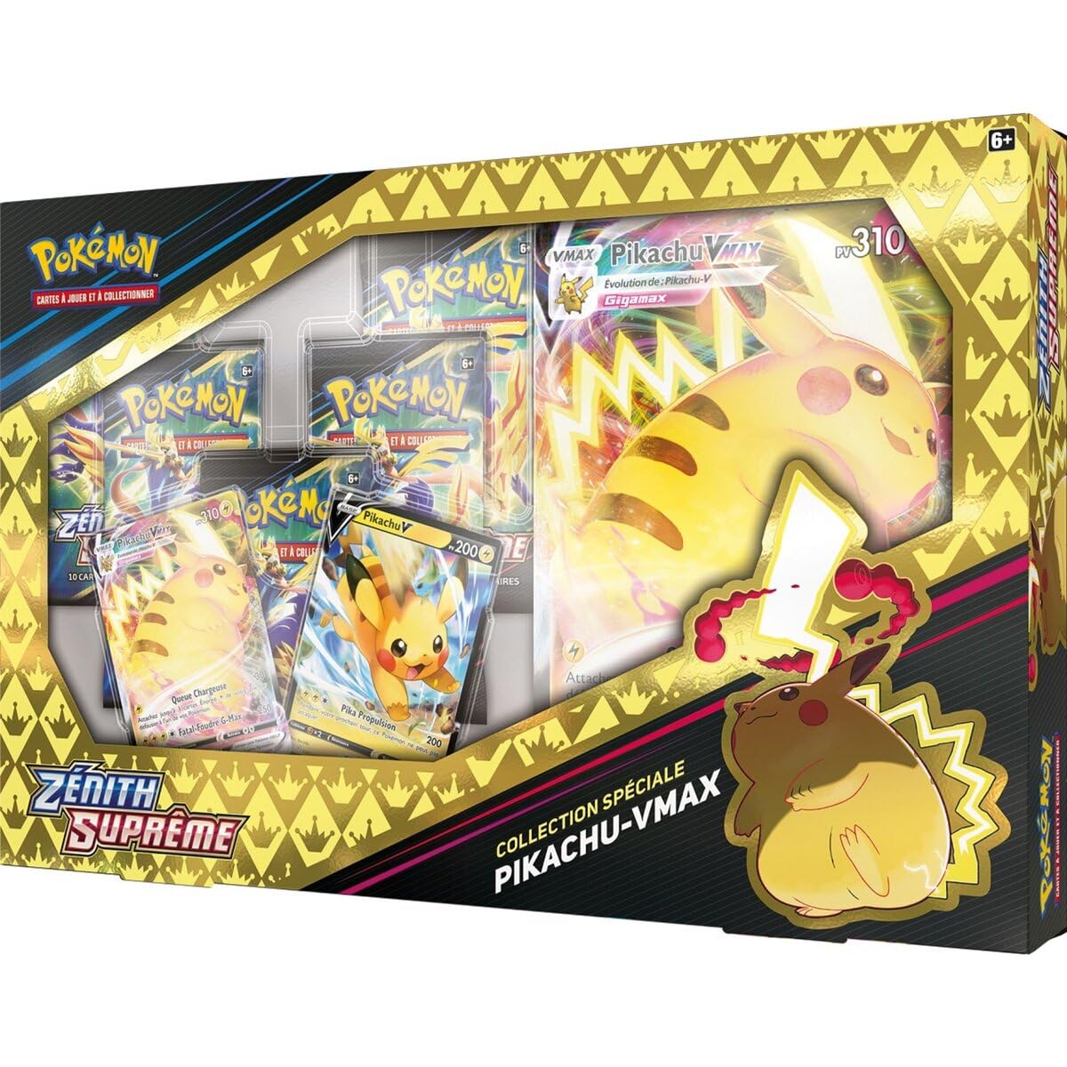 Pokemon | Cofanetto Collezione Speciale Zénith Supreme (EB12.5): Pikachu VMAX | Gioco da tavolo | Carte da Collezionare | a partire dai 6 anni - Versione Francese