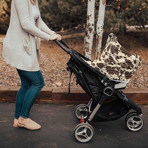 Miniatura 3 de Fundas de lactancia para bebé, para lactancia materna, cubierta de toldo de asiento de automóvil para niños y niñas, toldo de piel de vaca marrón,
