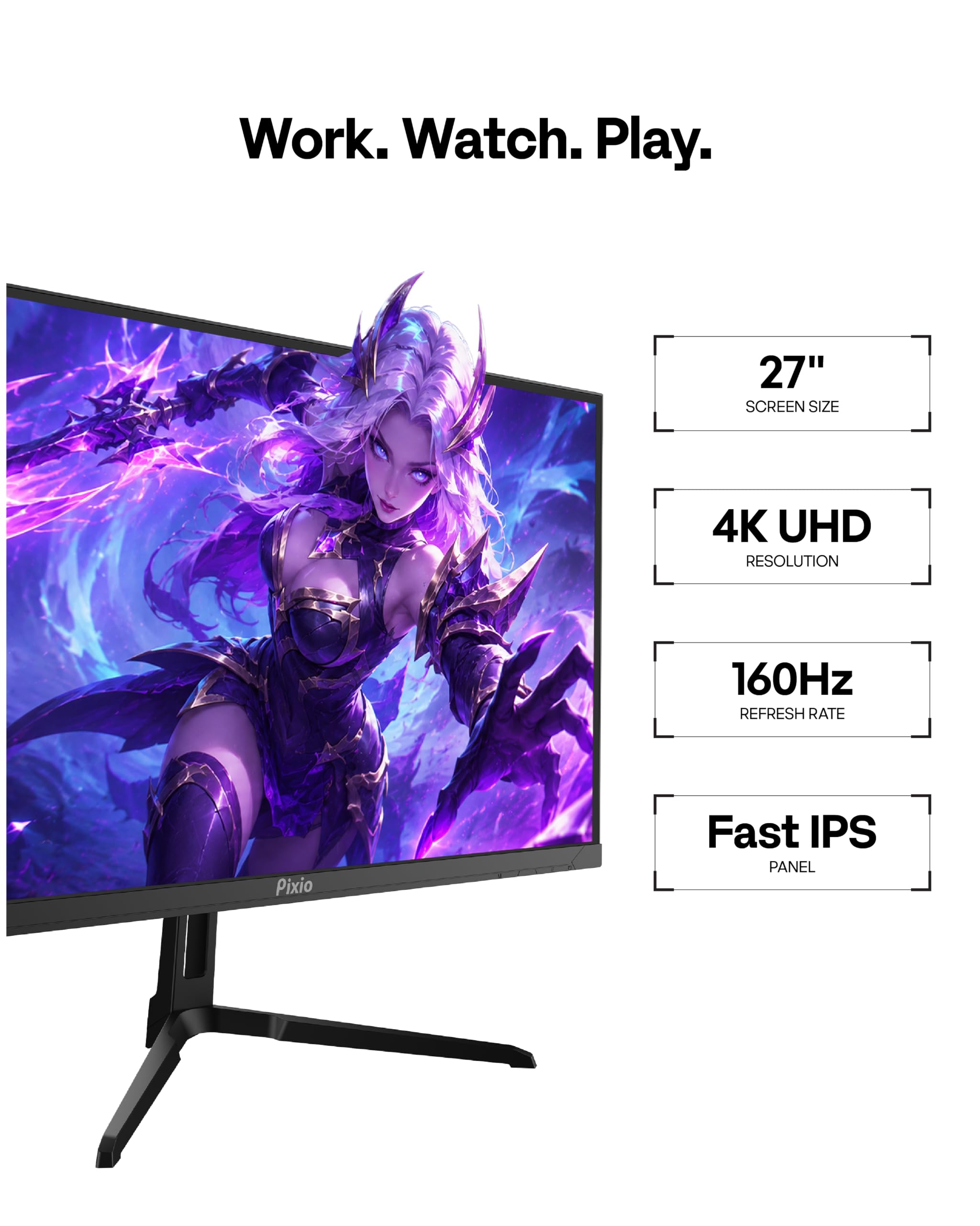 Amazon.com: Pixio PX27U Wave 27 inch 160Hz Refresh Rate 4K