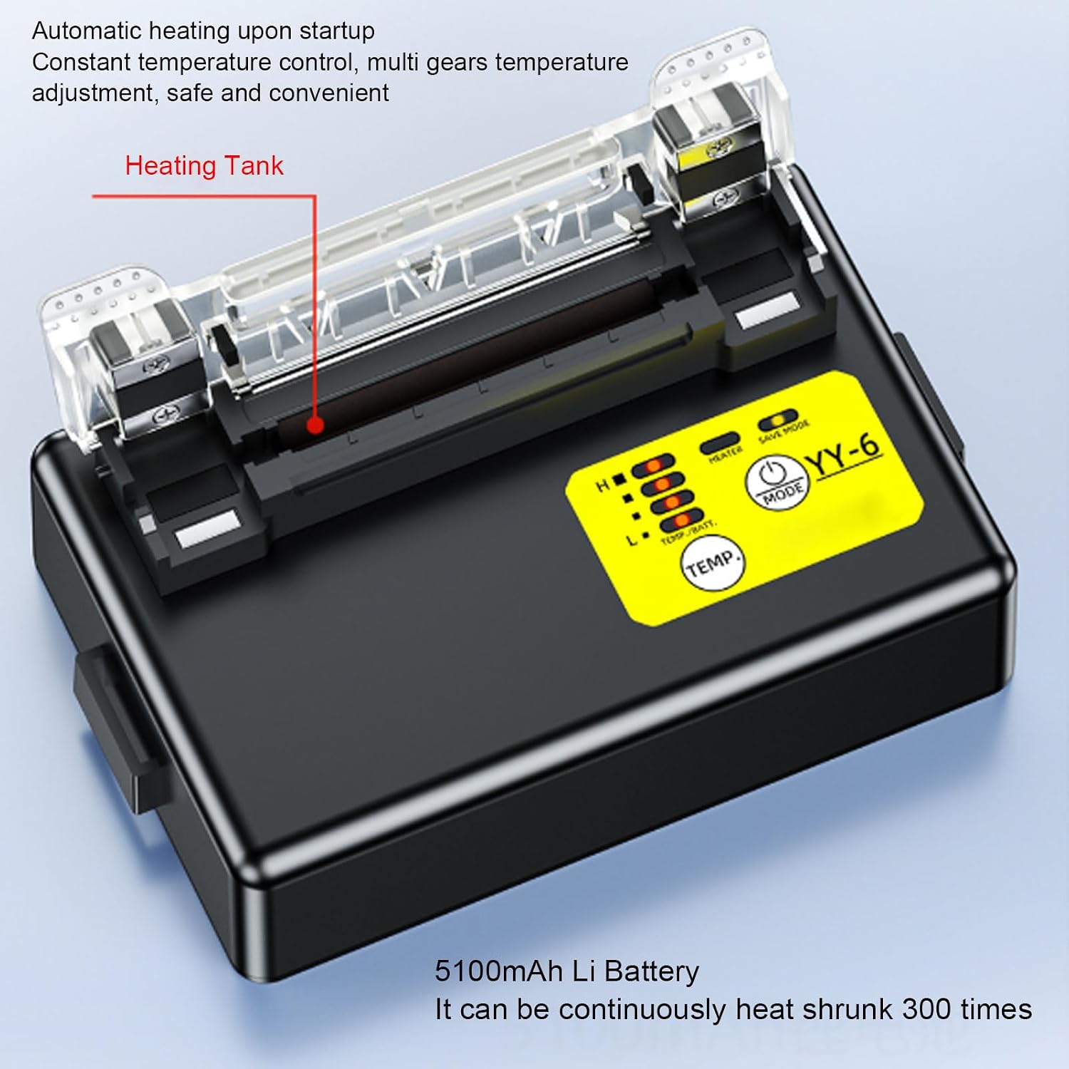 Kikumi Fiber Fusion Splice Heating Oven, Rechargeable Battery 5100MAh, Efficient for Bulk Heat Shrinkage Needs, Heating Oven