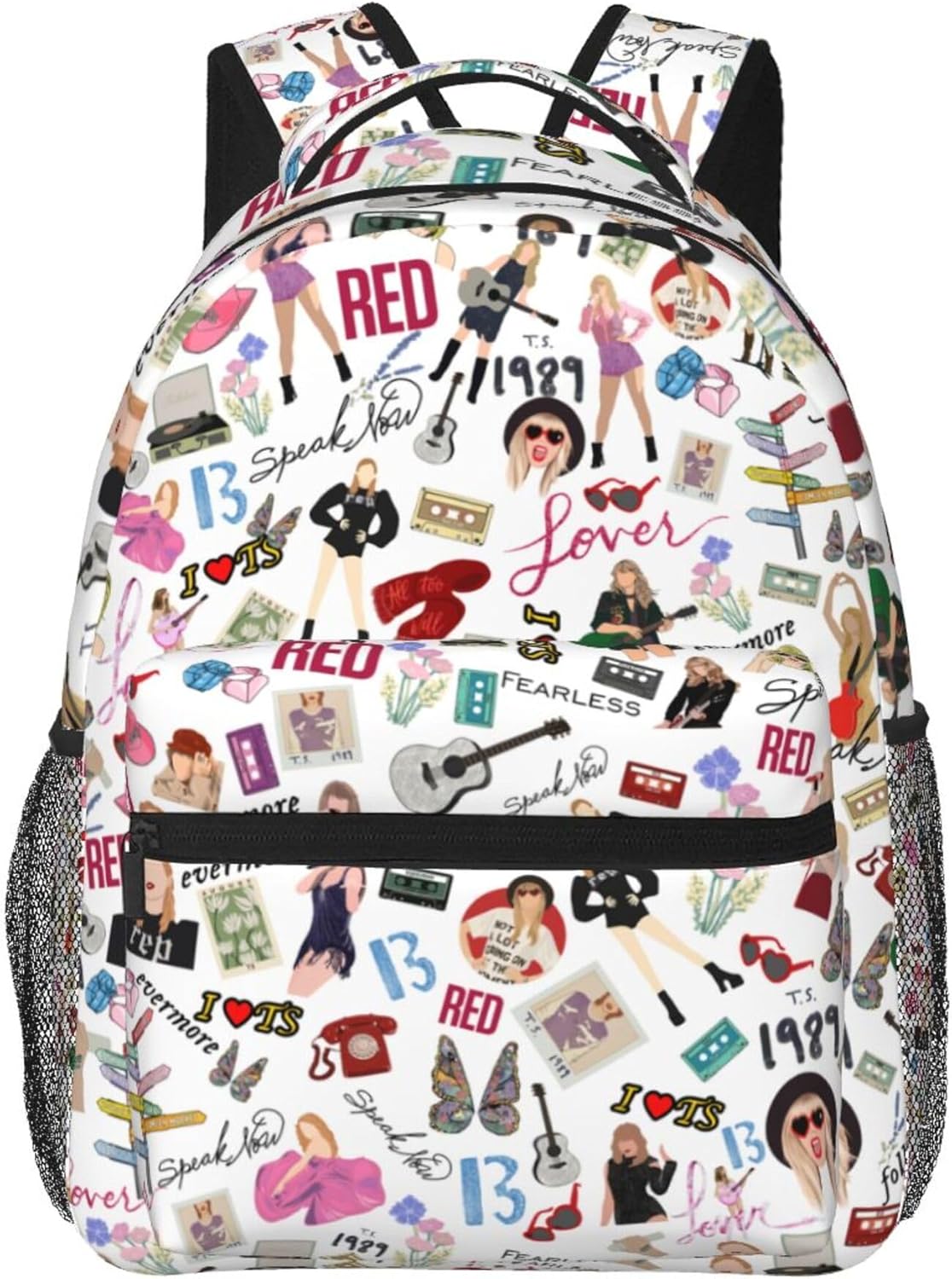 C XIA 3d Printed backpack School Backpack Music Album