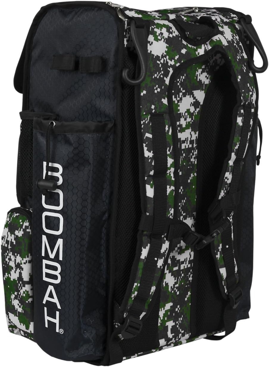 Boombah Superpack Bat Pack - Backpack Version (no wheels) - Holds 4 Bats - Camo Series - Multiple Color Options - For Baseball or Softball