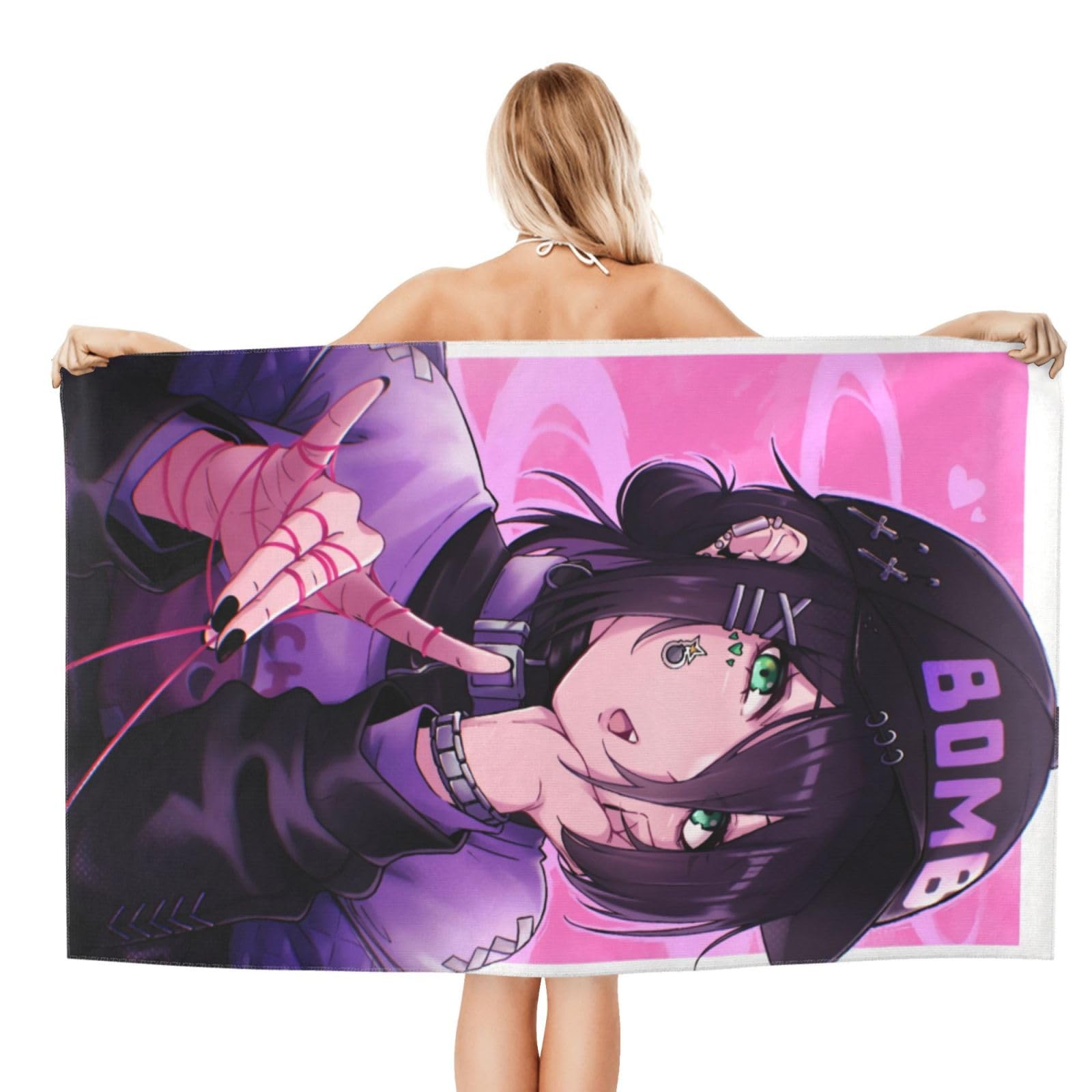 Amazon｜バスタオル チェンソーマン レゼ ビーチタオル 大判 肌に