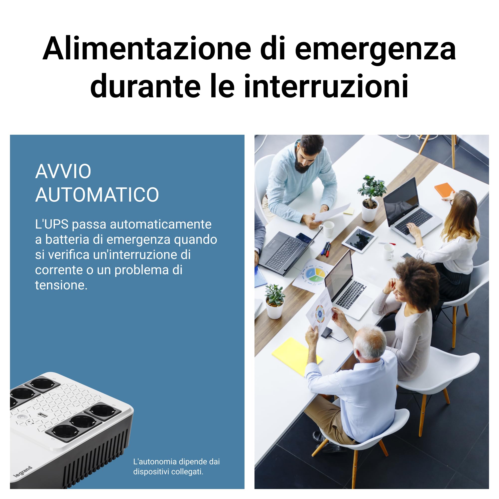 Legrand Keor Multiplug UPS 800 VA 480 W Gruppo di Continuità PC