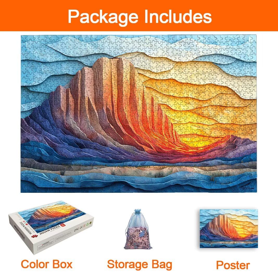 Puzzle Montaña, Puzzle 2000 Piezas, Rompecabezas, Regalo Mujer, Decor -8266