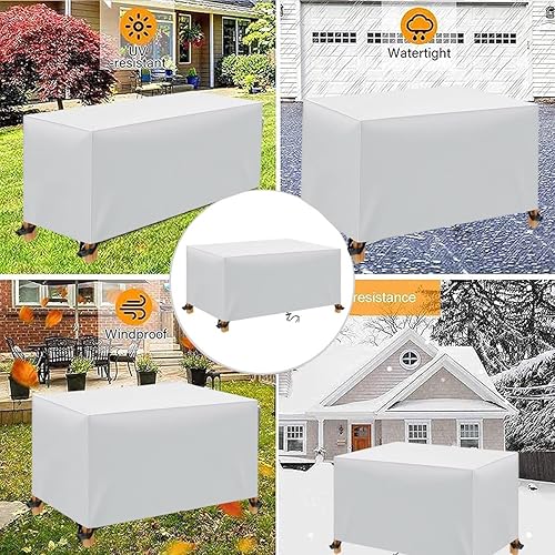 Miniatura 5 de Fundas para muebles de patio, impermeables, para exteriores, tela Oxford 600D, fundas de sofá rectangulares, resistentes a la intemperie, para