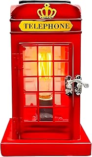 Vintage London Telephone Booth Wax Warmer for Scented Wax Melts, Wax Burner Harry Potter Door Cover Decor Office Christmas Decorations Aromatherapy