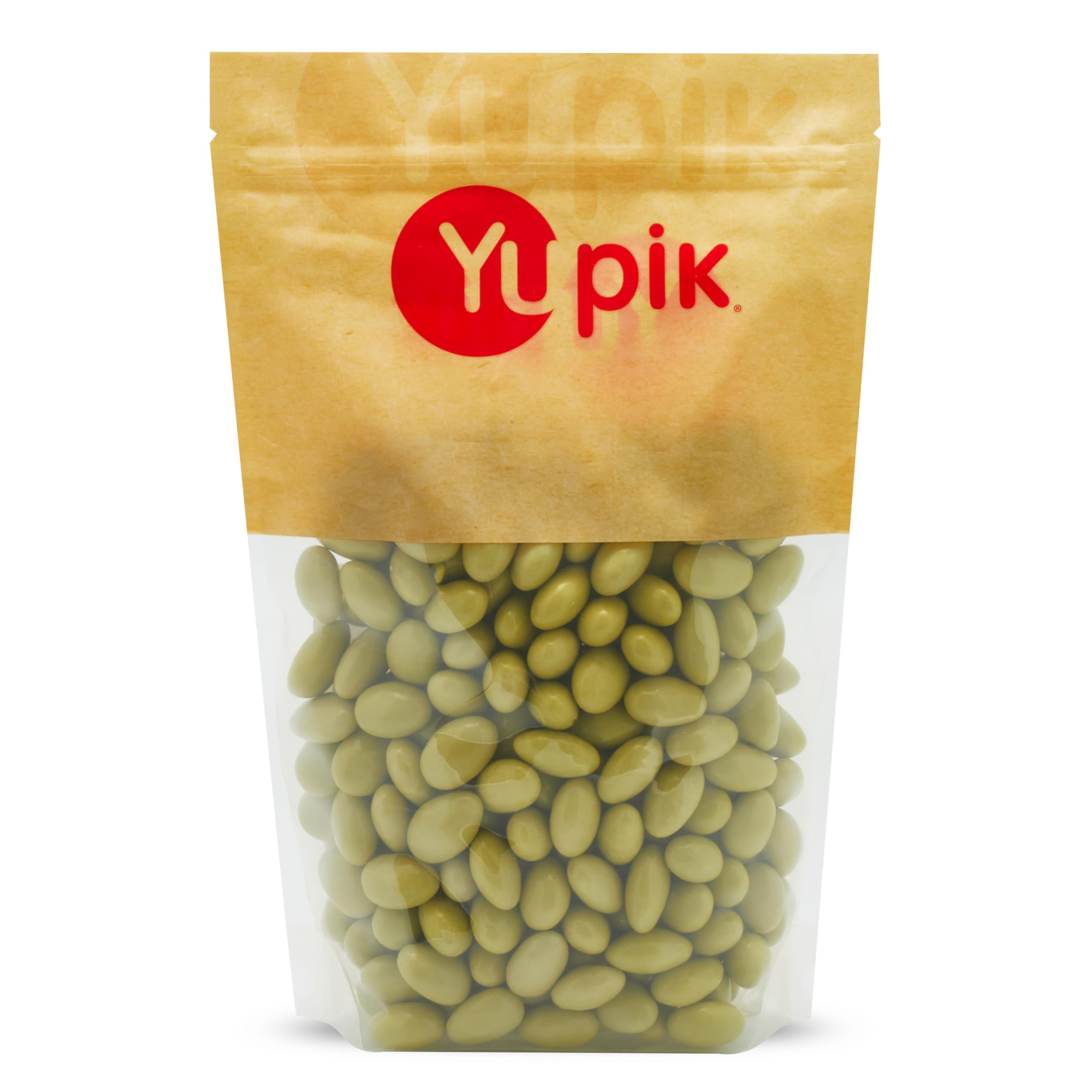 Yupik Matcha Green Tea Almonds, 1 kg, Natural Flavors, Whole Nuts, Almonds Dipped in Matcha Flavored White Chocolate, Sweet Snacks, Matcha Latte Inspired, Smooth & Crunchy, Unique Treats