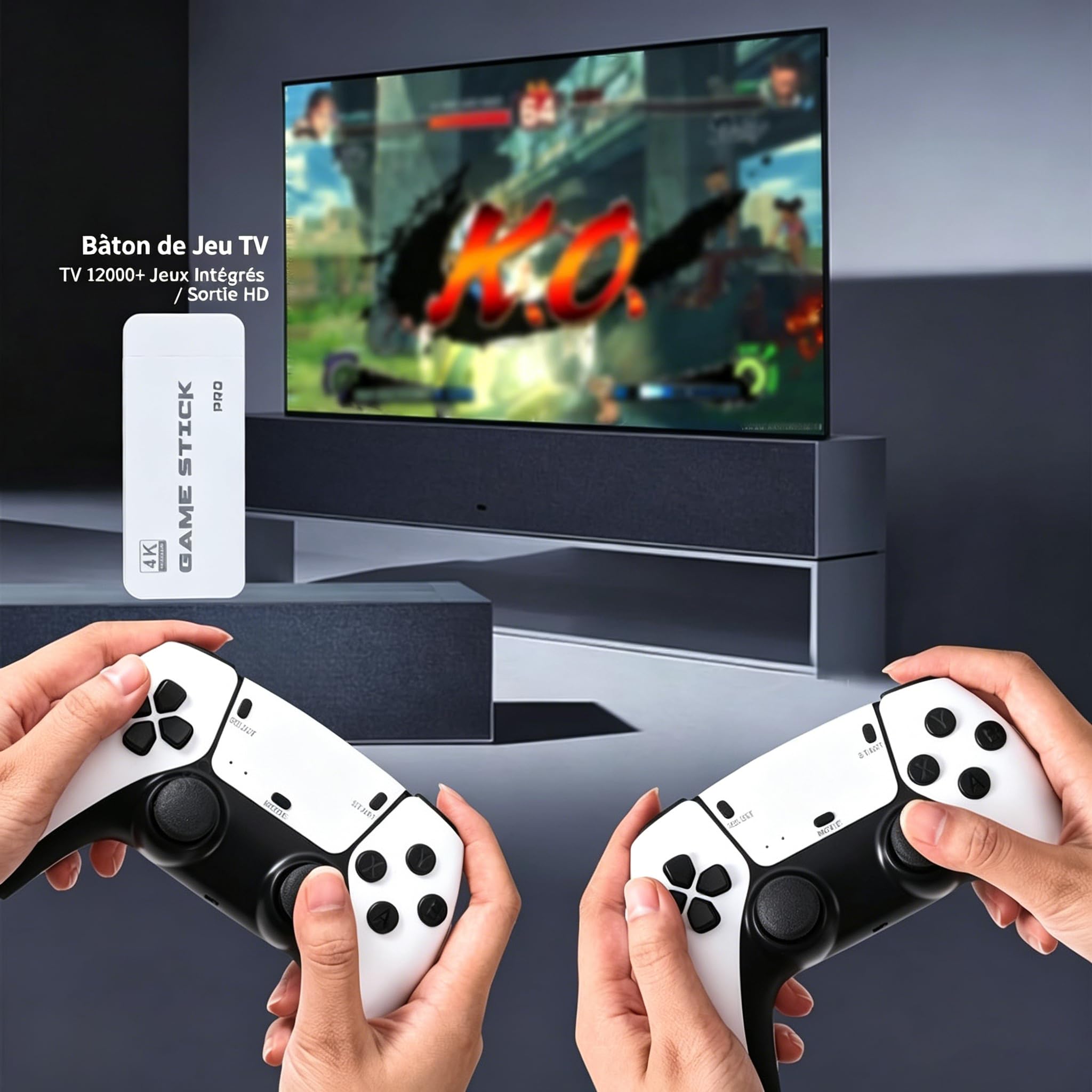 retrozone Console Retro RGD10 Pro Jeu de Combat pour Deux Joueurs en Haute définition 4K, Console de Jeu Arcade rétro sans Fil M15 2,4G avec mémoire de 64Go ou 128Go