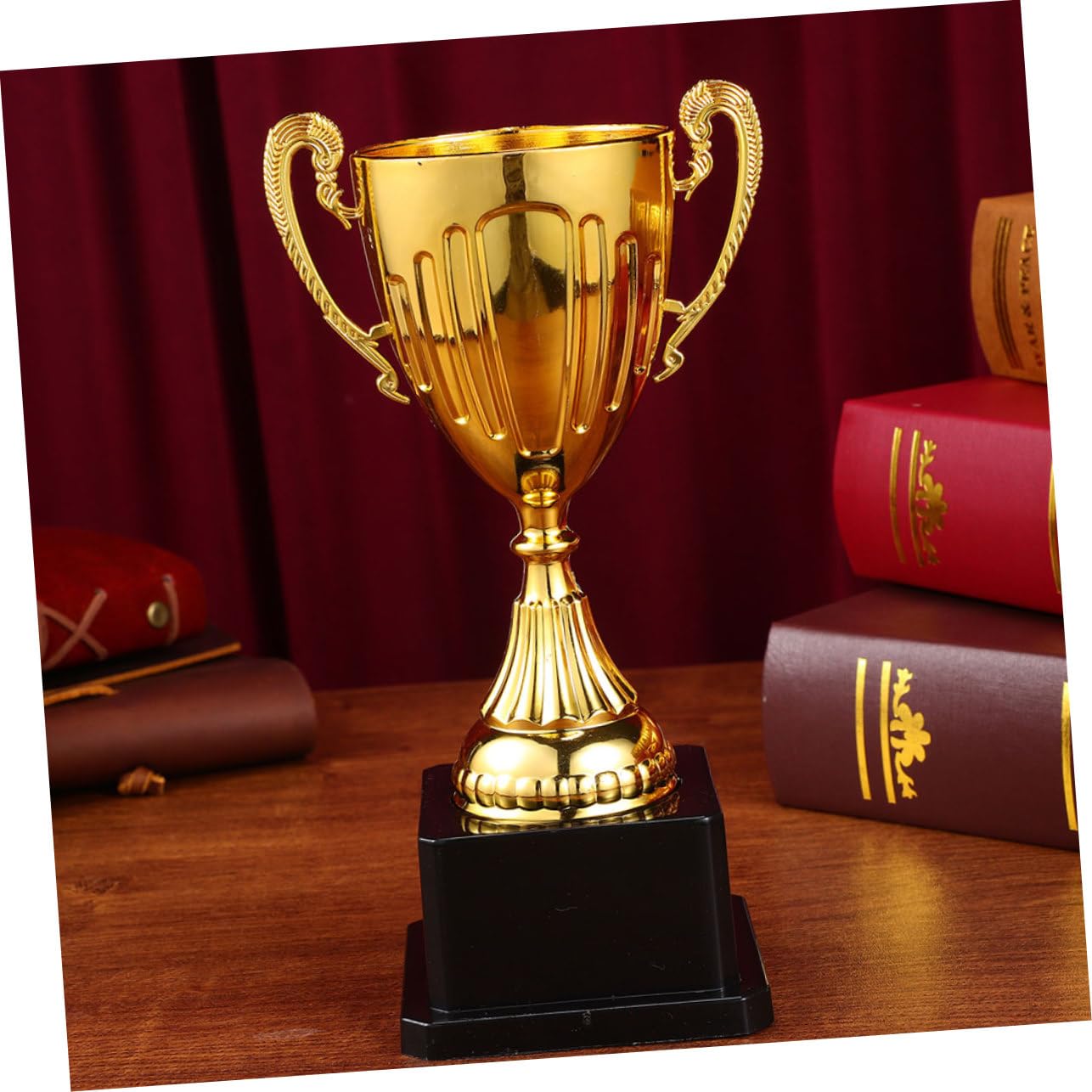 Toddmomy Spieltrophäe FA Cup Trophäe Fußballtrophäe Preistrophäe Feiertrophäe Pokalsieger Wettbewerbstrophäe Zeremonietrophäe Pokaltrophäen Zeremonie Trophäendekor Trophäenmodell