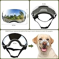 Vista 3 de Ownpets Gafas para perro, gafas con correa ajustable, diseño magnético, lente desmontable y protección UV para perros de tamaño mediano y grande