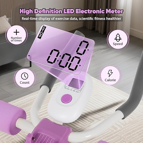 Miniatura 6 de FAHKNS Máquina de entrenamiento abdominal ajustable 6 en 1, equipo multifuncional de entrenamiento abdominal para gimnasio en casa, ejercicio de