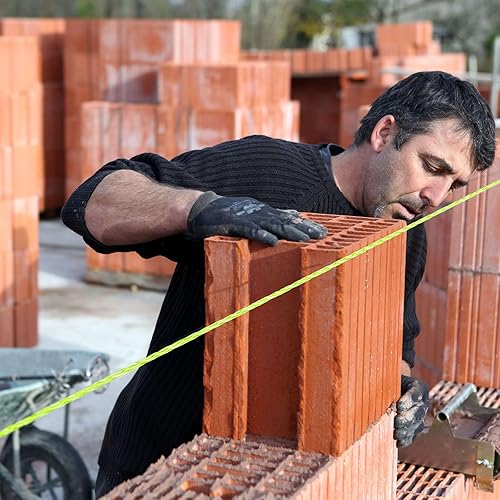 Miniatura 5 de Woanger 8 rollos Mason Line de 500 pies de longitud trenzado de nailon de albañilería de nailon para construcción, jardinería, manualidades,