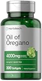 Horbäach Oregano Oil | 4000mg | 300 Softgel Capsules | Naturally Occurring Carvacrol Pills | Non-GMO and Gluten Free Extract Supplement