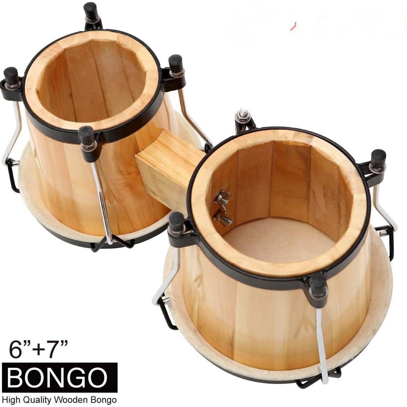 Bongo Per Bambini Strumento Musicale a Percussione Educativo Realizzato in | Strumento Musicale a Percussione Adatto ai Principianti Bongo Set Leggero Portatile Creativo Divertente Ritmico E