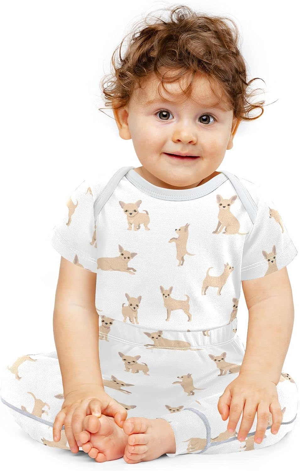 vvfelixl Baby Bodysuits Pants Sets Gnome Mushroom Short Sleeve Baby Clothes for Boys Girls 3M
