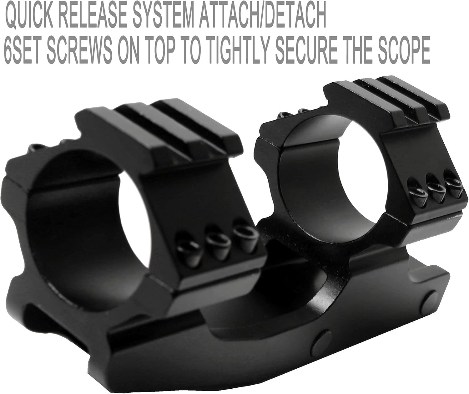 1" Cantilever Flat Top Dual Ring Scope Mount Heavy Duty Cantilever Rifle for 20mm Picatinny Rail : Sports & Outdoors