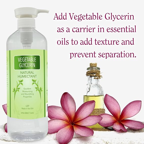 Vegetable Glycerin Distributed by ME LLC, 1 Gallon, USP Kosher Food Grade, 100% Vegetable Glycerin, Natural Humectant, Use in Soaps, Moisturizers, Face Cleaners and More!