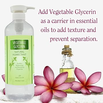 Vegetable Glycerin Distributed by ME LLC, 1 Gallon, USP Kosher Food Grade, 100% Vegetable Glycerin, Natural Humectant, Use in Soaps, Moisturizers, Face Cleaners and More!