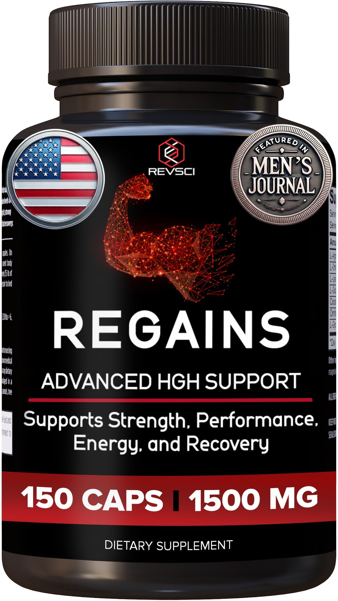 HGH Supplements for Men & Women (150 Pills) Regains Natural Anabolic Muscle Growth Building & Human Growth Hormone for Men, Muscle Builder for Men, Muscle Recovery Post Workout Supplement