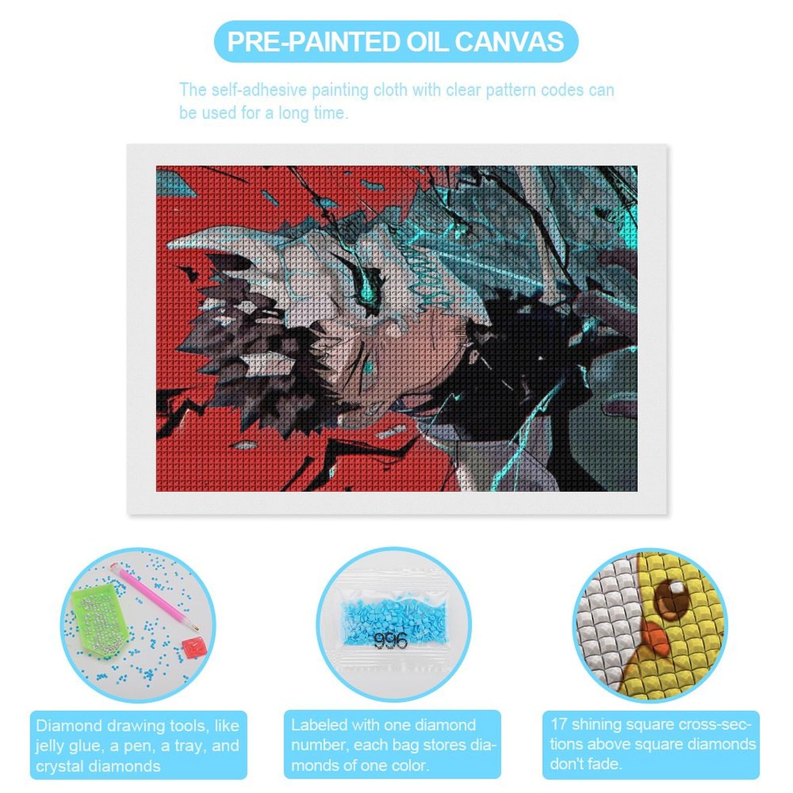 Amazon.co.jp: 怪獣8号ダイヤモンドアート ダイヤモンドアート キット