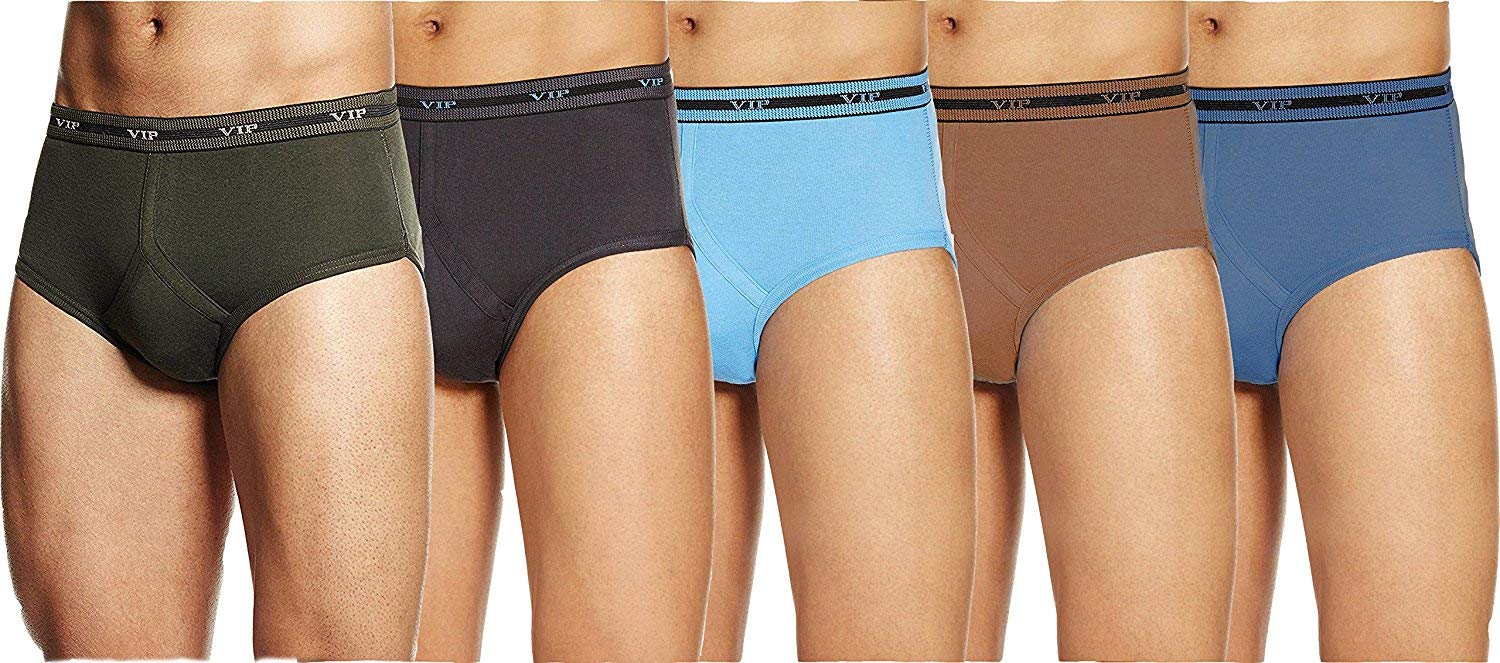 vip Men's Synthetic Brief (Pack of 5) (Multicolor, Large)-picture-44