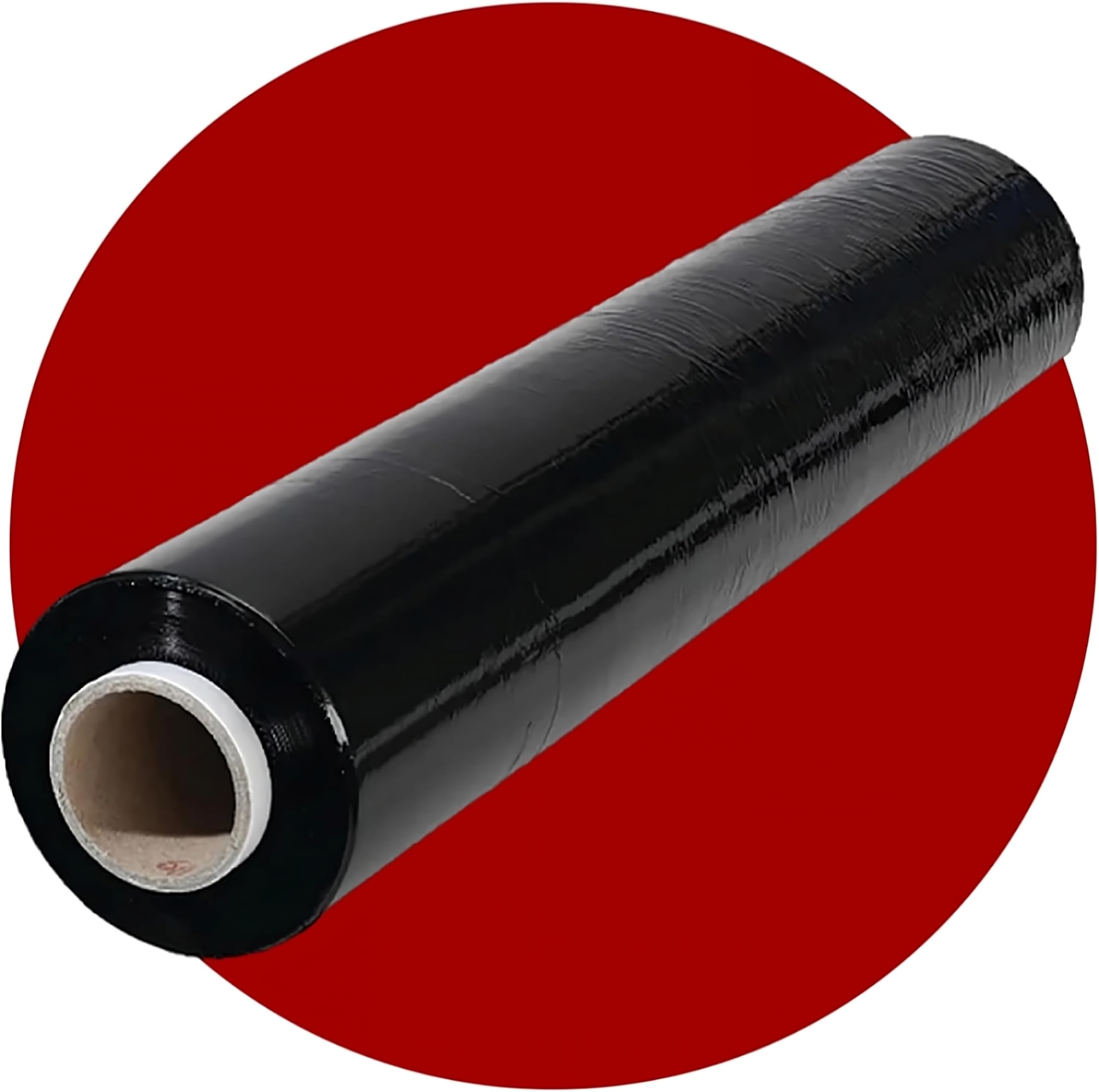 Al FAKHAMA 1.5 KG Black Stretch Wrap Privacy Cling Film (50 CM X 1200 Ft) Roll 1.5 KG. Durable Self-Adhering Black Cling Wrap For Moving,Packaging,Heavy Duty Strech Film - 1 Count/1.5 KG Roll
