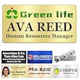 Stainless Steel Personalized Name Tag with Logo Magnetic Clip – Full Color Custom Name Tags for Clothes Work Badge Business Identification Metal ID Name Plate 3