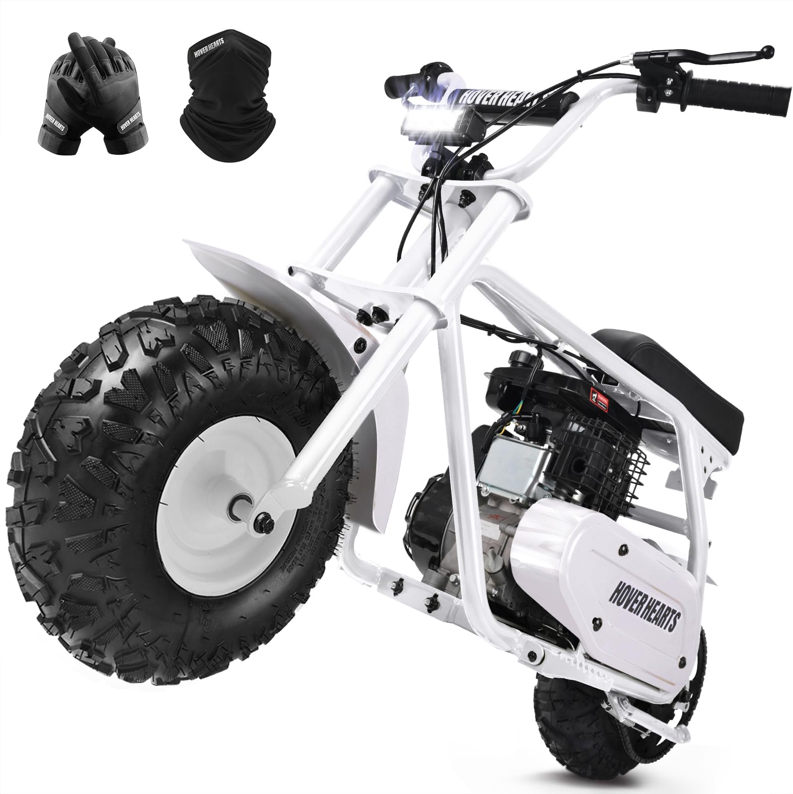 HOVER HEART Mini Bike, Gas Dirt Bike, Minibike, Hoverheart Gas Powered Mini Bikes for Adults, 99cc-4 Stroke Pit Bikes with Led, Dirtbike Motorcycle Max Load 200 Lbs