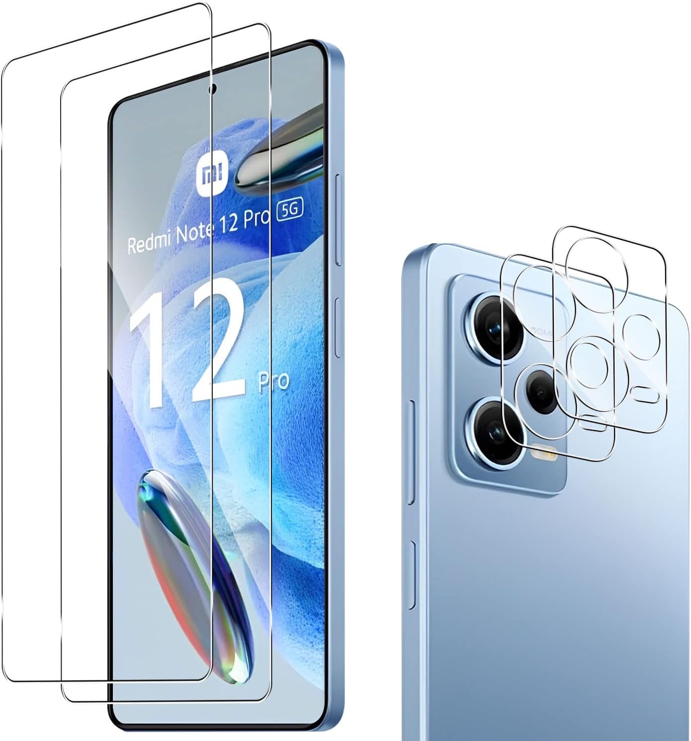 Lutree pour Xiaomi Redmi 14C 4G/ Poco C75 Verre Trempé, 3+3 Pièces