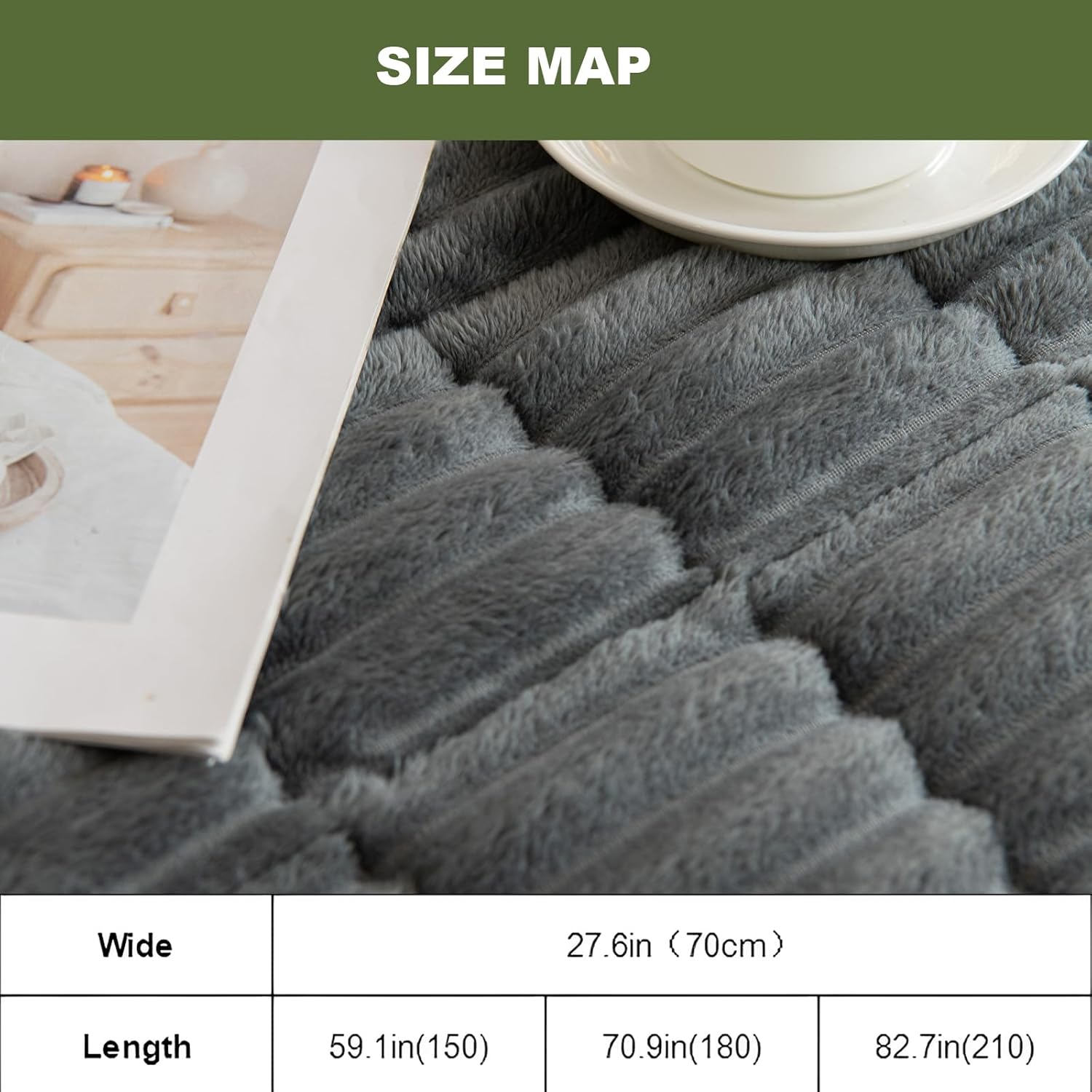 HAOYONG Pet Couch Cover Fuzzy Couch Cover for Dogs Washable Couch Cushion Non-Slip Sofa Slipcover Cushion Furniture Protector Pet Friendly