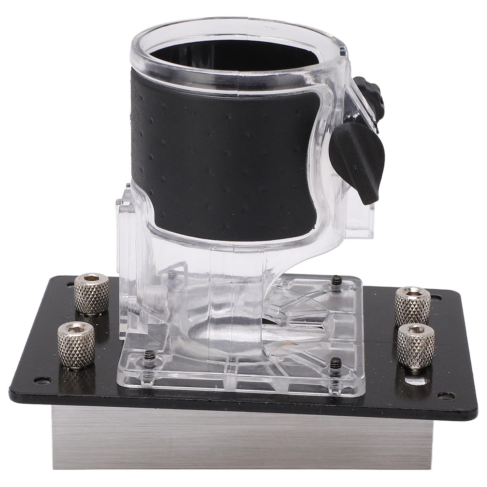 Soporte para máquina de ranurar y rebajar en madera 2 en 1 con conjunto de abrazaderas rectas y semipasantes, localizador ajustable para fresadora, ideal para trabajos en madera,