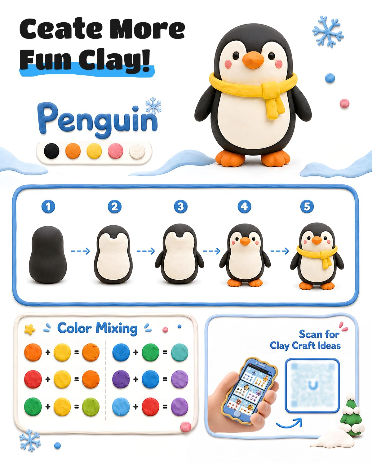 Plastilina ad asciugatura all'aria per bambini C