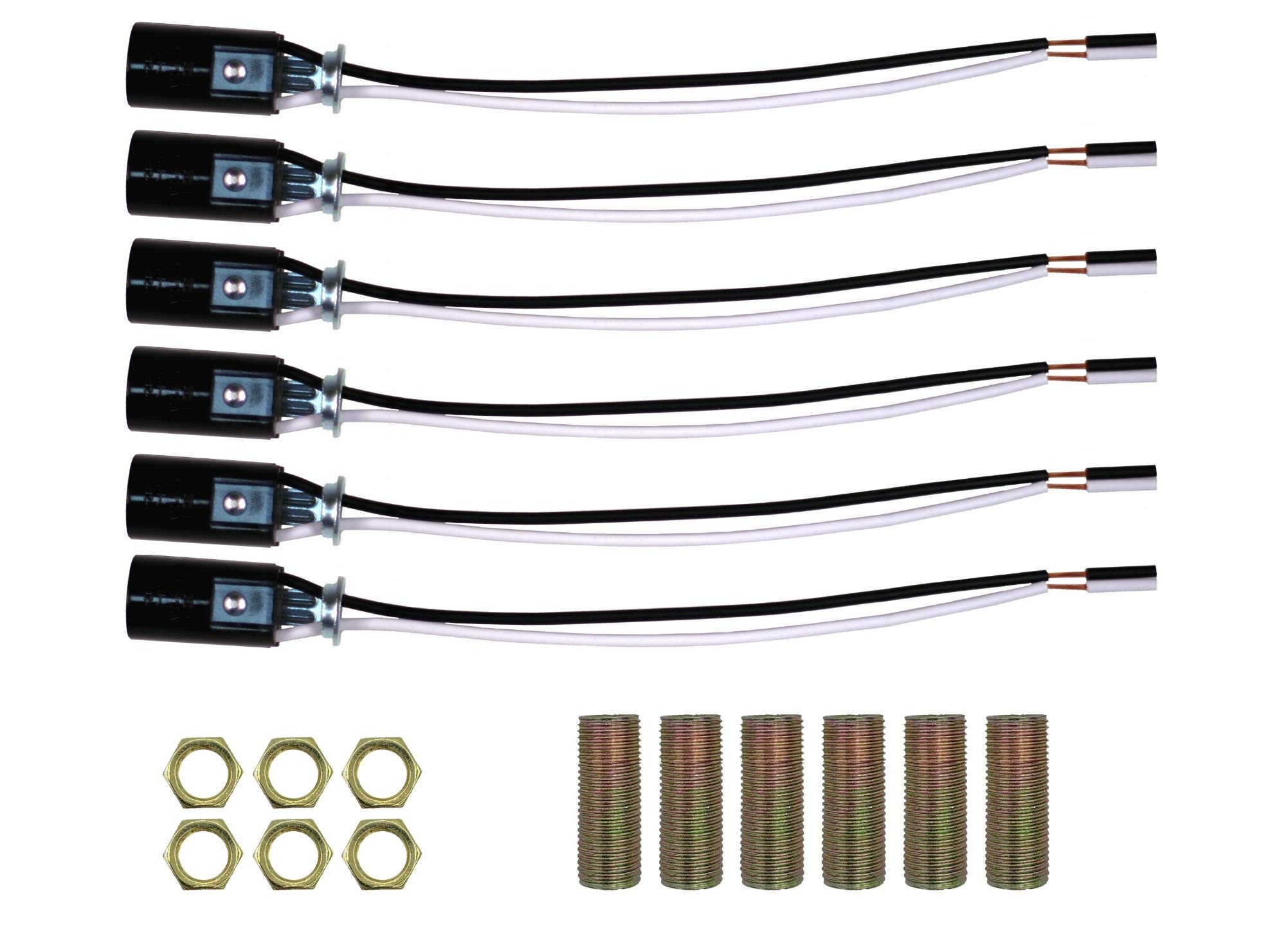 Candelabra Light Sockets - 12 Pack, UL Listed -8