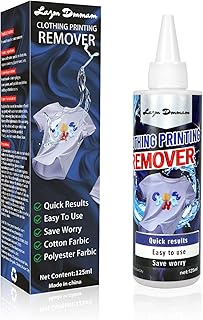 Heat Transfer Vinyl Remover for Fabrics, Rapid Remover Adhesive Remover, Powerful Residue Remover-125 ML