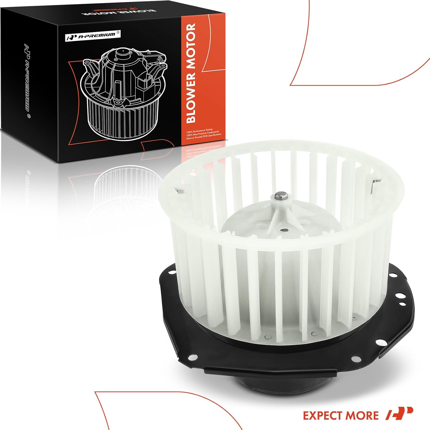 A-Premium Front HVAC Heater Blower Motor Compatible with Chevrolet C10, Corvette, K10, Camaro, Blazer, K20, C20, C30, K30 & Oldsmobile Cutlass Supreme & Pontiac Firebird & GMC C1500 & Buick Skylark