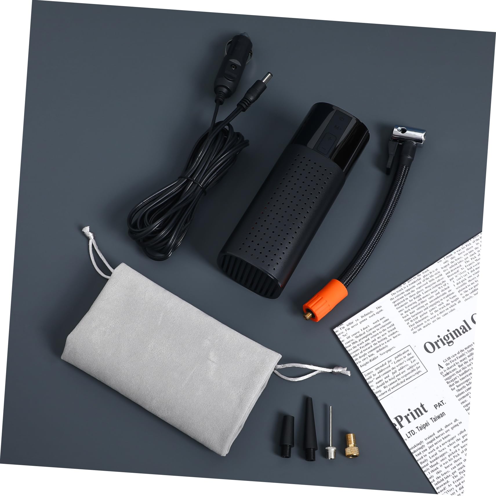 Cabilock Compresor Material de Aleación de Aluminio y Abs de Aire Portátil con Apagado Automático Inflador Eléctrico de Tamaño Reducido para Neumáticos de Coche y Moto